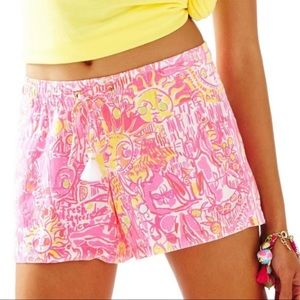Lilly Pulitzer Beach Shorts with tassel drawstrings Kinis in the Keys